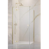 Kabina prysznicowa 80x70 Essenza Brushed Light Gold KDJ Radaway (1385043-98-01L + 1384048-01-01)