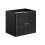 Zestaw meblowy 120cm z umywalkami nablatowymi i okraglym lustrem led 60cm Adel Black Comad (SET -ADB B 120 CM SMILE 40 4)