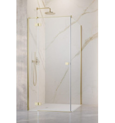 Kabina prysznicowa 120x80 Essenza Brushed Light Gold KDJ Radaway (1385042-98-01L + 1384051-01-01)