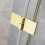 Kabina prysznicowa 80x70 Essenza Brushed Light Gold KDJ Radaway (1385043-98-01R + 1384048-01-01)