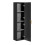 Zestaw meblowy 120cm z umywalką meblową, szafką wysoką i lustrem Adel Black Comad (SET -ADB SKY 120 CM 5)