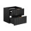 Zestaw meblowy 120cm z umywalką meblową, szafką wysoką i lustrem Adel Black Comad (SET -ADB SKY 120 CM 5)