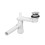 Zestaw meblowy 120cm z umywalką meblową, szafką wysoką i lustrem Adel Black Comad (SET -ADB SKY 120 CM 5)