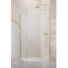 Kabina prysznicowa 80x70 Essenza Brushed Light Gold KDJ Radaway (1385043-98-01R + 1384048-01-01)