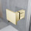 Kabina prysznicowa 80x70 Essenza Brushed Light Gold KDJ Radaway (1385043-98-01R + 1384048-01-01)