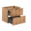 Zestaw meblowy 120cm z blatem, 2 umywalkami Smile, szafką wysoką i lustrem Adel Oak Comad (SET -ADO B 120 CM SMILE 40 2)