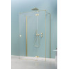 Kabina prysznicowa 80x70 Essenza Brushed Light Gold KDJ+S Radaway (1385021-98-01R + 1384048-01-01 + 1384048-01-01)