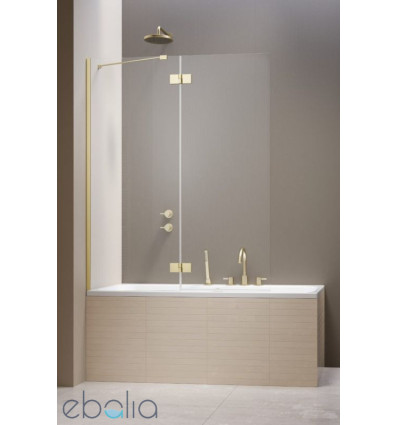 Parawan nawannowy 100 Essenza Brushed LIght Gold PND II Radaway (110002100-98-01L)