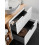Zestaw meblowy 120cm z blatem i szafką wysoką Adel White Comad (SET-ADW B WOTAN 120CM HC)