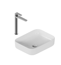 Zestaw promocyjny Cori 2.0 50x38 z baterią umywalkową wysoką Clever 2.0, chrom i korkiem klik-klak, chrom Excellent (ZEPR.0050)