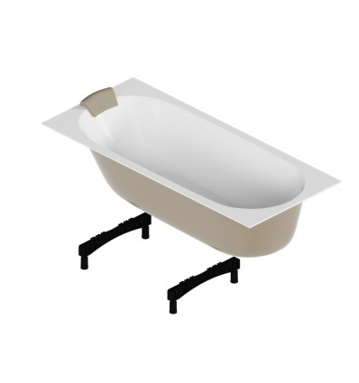 Zestaw promocyjny Wanna Oceana Mono Slim 170×75 + zagłówek KARO + nóżki wannowe Excellent (ZEPR.0060)