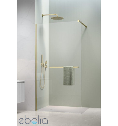 Kabina Walk-in 80 z wieszakiem Modo New II Brushed Light Gold Radaway (389084-98-01W)