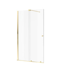 Ortigo walk-in drzwi prysznicowe przesuwne 110x200 cm, powłoka Clean Control, złoty połysk Excellent (KAEX.5012.K.1100.GL)