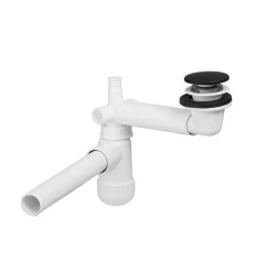 Syfon niski czarny mat click clack Preloc Comad (SYFON PRELOC 400 BLACK)