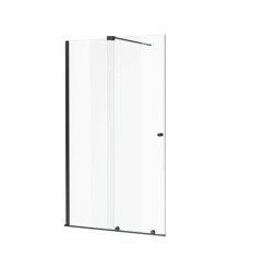 Ortigo walk-in drzwi prysznicowe przesuwne 130x200 cm, powłoka Clean Control, czarny mat Excellent (KAEX.5012.K.1300.BL)