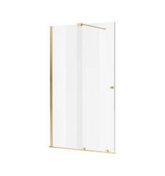 Ortigo walk-in drzwi prysznicowe przesuwne 130x200 cm, powłoka Clean Control, złoty szczotkowany Excellent (KAEX.5012.K.1300.GB)