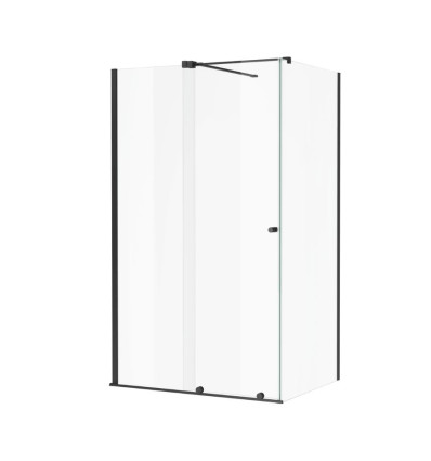 Kabina prysznicowa 110x80 Ortigo czarny mat Excellent (KAEX.5016.K.1100.0800.BL)