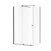 Kabina prysznicowa 110x80 Ortigo czarny mat Excellent (KAEX.5016.K.1100.0800.BL)
