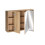 Szafka z Lustrem 80cm 3 Drzwi undefined Comad (COAST EVOKE UN 84-80-3D)