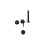Zestaw prysznicowo-wannowy podtynkowy Pi czarny mat, Dry Box, syfon Hover Excellent (AREX.1252.K.06BL)