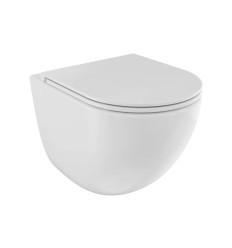 Miska WC wisząca z deską Aspen White Besco (ZASE-B-DAB)