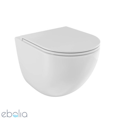 Miska WC wisząca z deską Aspen White Besco (ZASE-B-DAB)