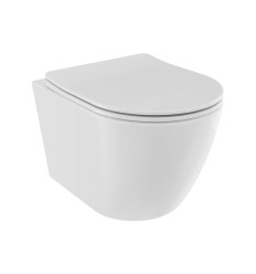 Miska WC wisząca z deską Aspen White Besco (ZAS-B-DASB)