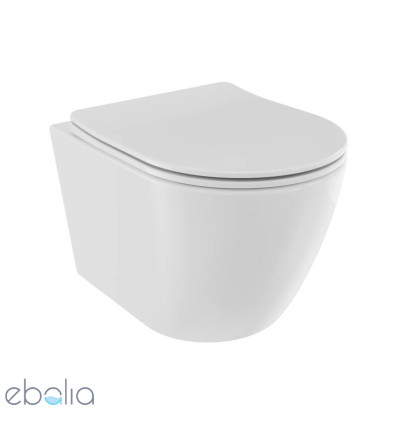 Miska WC wisząca z deską Aspen White Besco (ZAS-B-DASB)