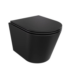 Miska WC wisząca z deską Aspen Black Besco (ZAS-C-DAC)