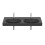 Umywalka ścienna/meblowa podwójna 120x46 Fineceramic® czarny mat Meridian Roca (A327747080)