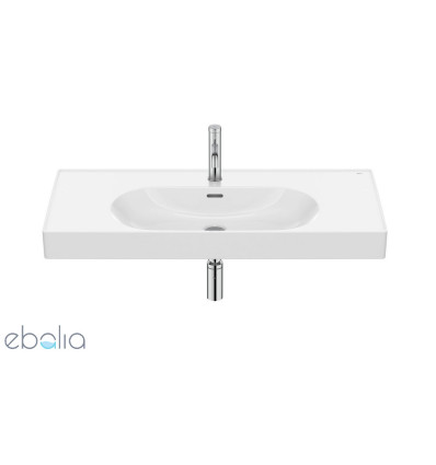 Umywalka ścienna/meblowa 100x46 Fineceramic® biała Meridian Roca (A327746000)