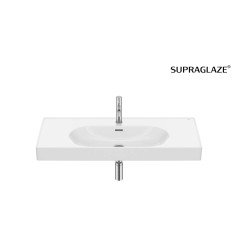 Umywalka ścienna/meblowa 100x46 Fineceramic® Supraglaze Meridian Roca (A327746S00)
