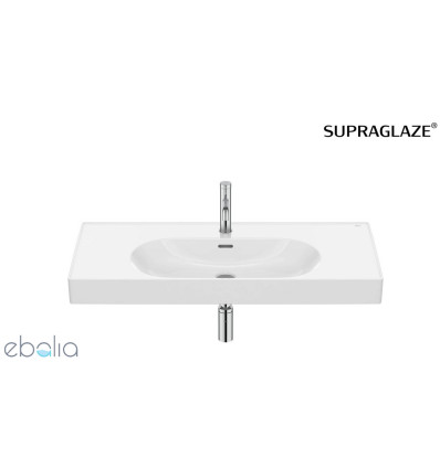 Umywalka ścienna/meblowa 100x46 Fineceramic® Supraglaze Meridian Roca (A327746S00)