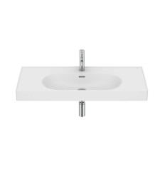 Umywalka ścienna/meblowa 100x46 Fineceramic® biały mat Meridian Roca (A327746620)