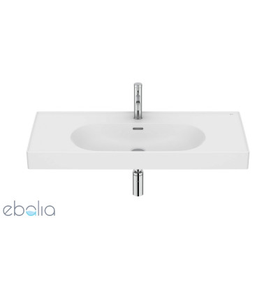 Umywalka ścienna/meblowa 100x46 Fineceramic® biały mat Meridian Roca (A327746620)