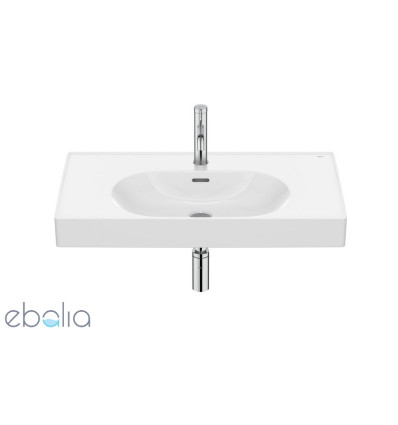 Umywalka ścienna/meblowa 80x46 Fineceramic® biała Meridian Roca (A327745000)