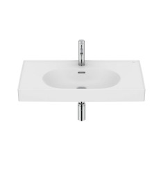 Umywalka ścienna/meblowa 80x46 Fineceramic® biały mat Meridian Roca (A327745620)