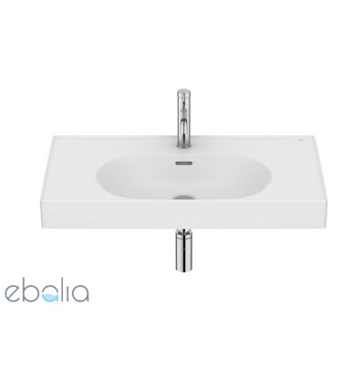 Umywalka ścienna/meblowa 80x46 Fineceramic® biały mat Meridian Roca (A327745620)