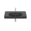 Umywalka ścienna/meblowa 80x46 Fineceramic® czarny mat Meridian Roca (A327745080)