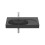 Umywalka ścienna/meblowa lewa 80x46 Fineceramic® czarny mat Meridian Roca (A327743080)