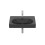 Umywalka ścienna/meblowa 60x46 Fineceramic® czarny mat Meridian Roca (A327742080)