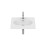 Umywalka ścienna/meblowa 55x46 Fineceramic® biały mat Meridian Roca (A327741620)