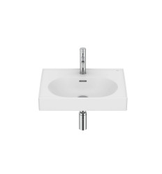 Umywalka ścienna/meblowa 55x46 Fineceramic® biały mat Meridian Roca (A327741620)