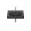 Umywalka ścienna/meblowa 55x46 Fineceramic® czarny mat Meridian Roca (A327741080)