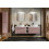 Zestaw meblowy 140cm z umywalkami nablatowymi Iconic Rose Comad (SET -ICR B 140 CM LILI-MW21 81-01 WHITE)