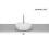 Umywalka nablatowa owalna 46x36,5 Fineceramic® Supraglaze Meridian Roca (A327748S00)