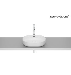 Umywalka nablatowa owalna 46x36,5 Fineceramic® Supraglaze Meridian Roca (A327748S00)