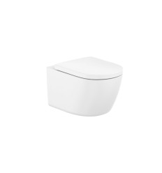 Miska WC podwieszana Rimless® Vortex z deską wolnoopadającą biała Meridian Roca (A34H741000)