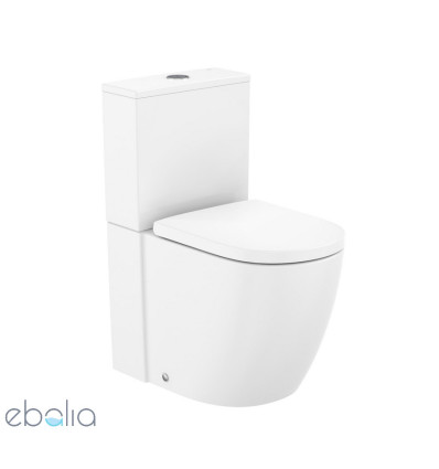 Miska WC do kompaktu Rimless® Vortex o/podwójny przyścienna biała Meridian Roca (A342747000)