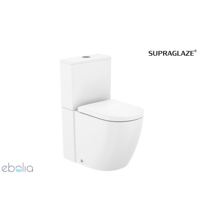Miska WC do kompaktu Rimless® Vortex o/podwójny przyścienna Supraglaze Meridian Roca (A342747S00)